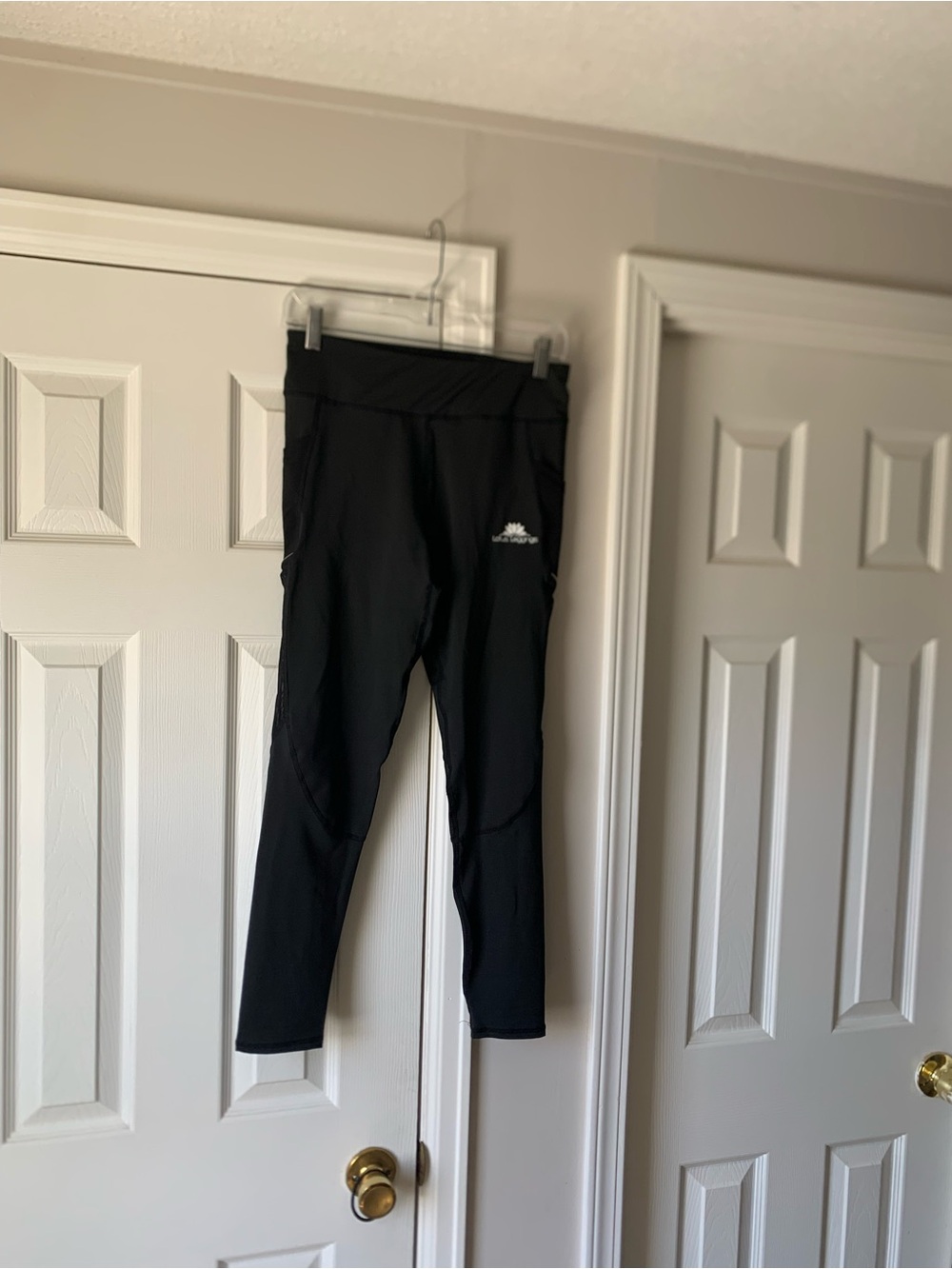 Lotus Leggings Black Kid's Active Leggings with Side Pockets